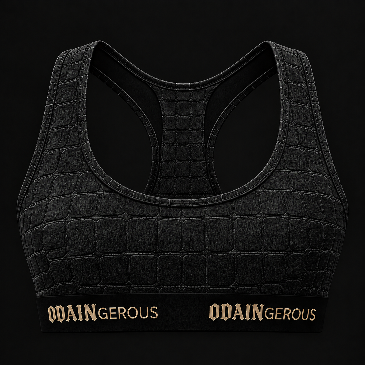 Fearless Skin Bralette - Midnight Croc