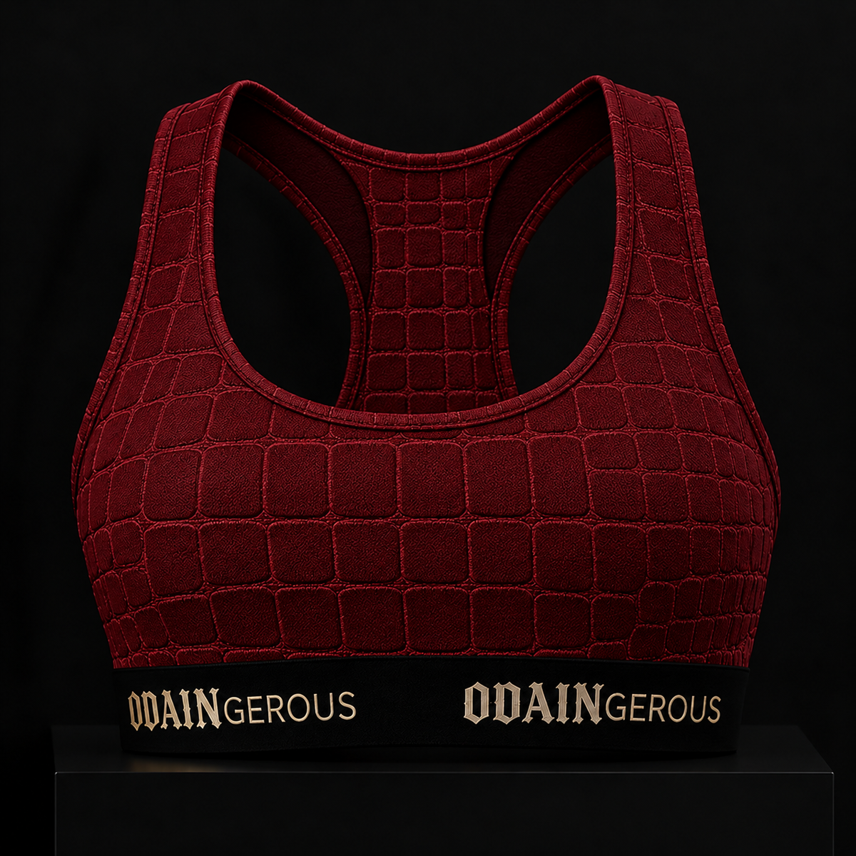 Fearless Skin Bralette - Bloodmoon Croc