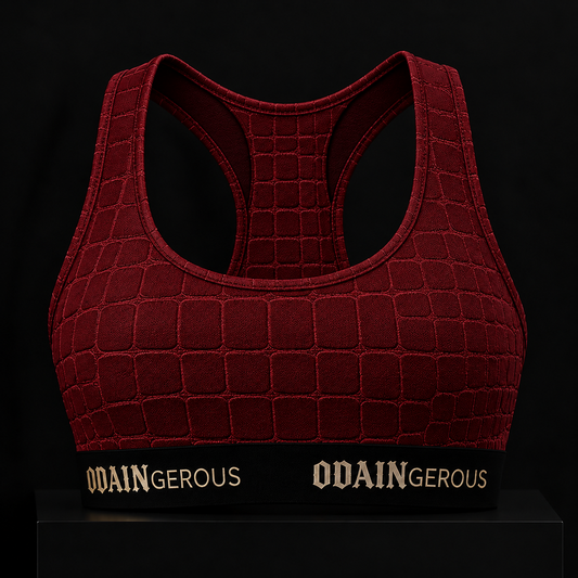 Fearless Skin Bralette - Bloodmoon Croc