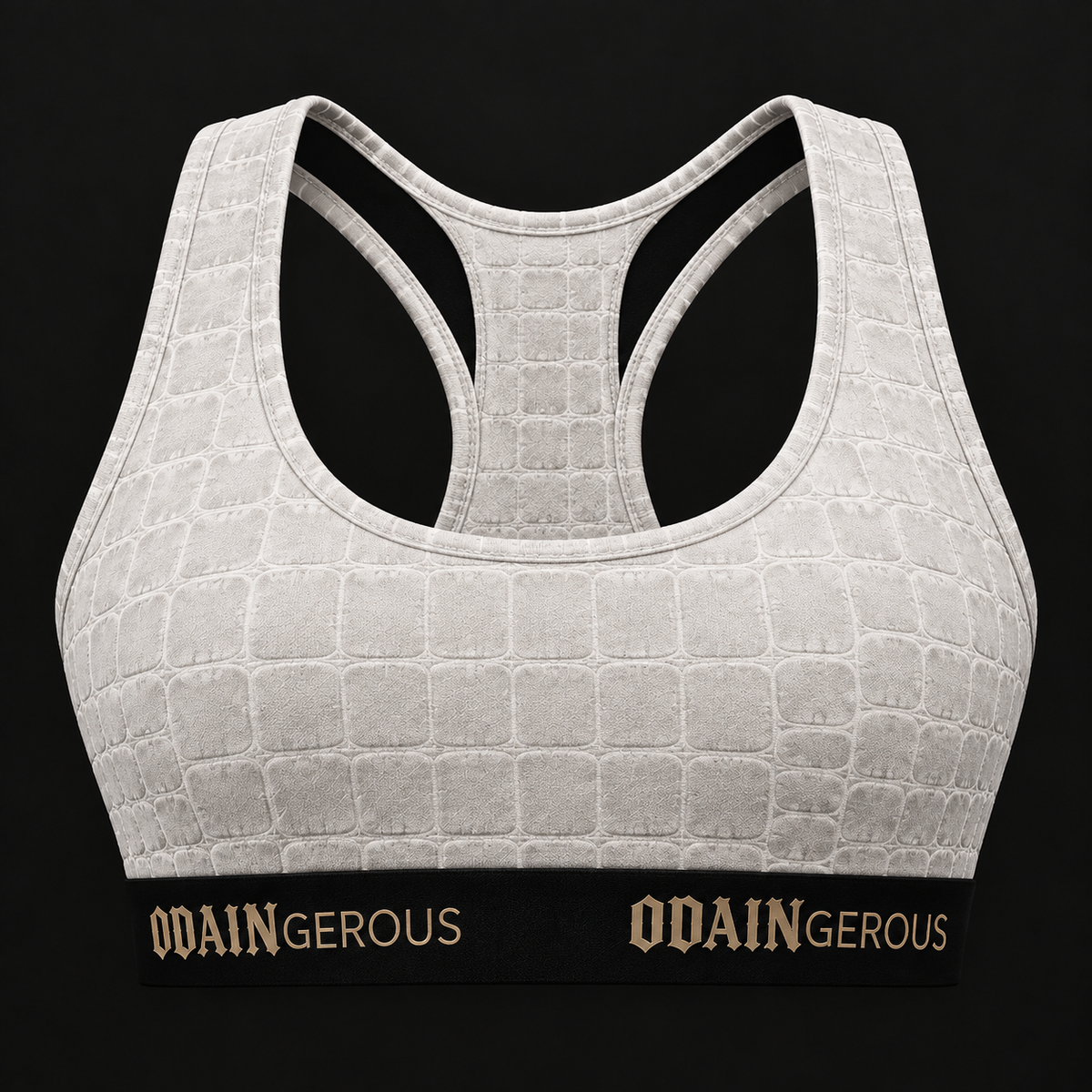 Fearless Skin Bralette - Bonewhite Croc