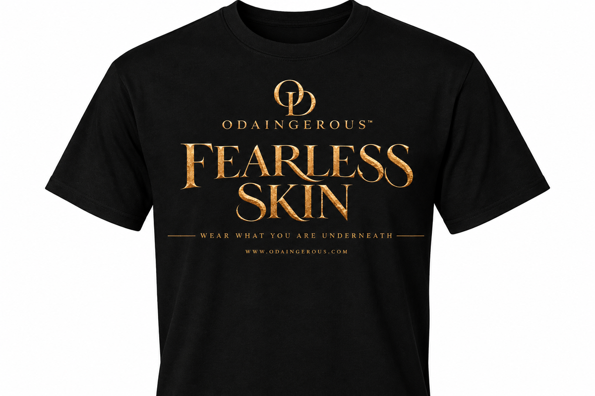Odaingerous Fearless Skin classic black T-shirt
