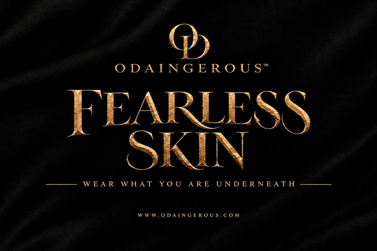 Odaingerous Fearless Skin black T-shirt detail